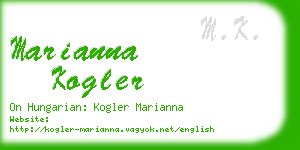 marianna kogler business card